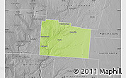 Physical Map of Greene County, desaturated