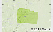 Physical Map of Greene County, lighten