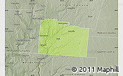Physical Map of Greene County, semi-desaturated
