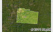 Satellite Map of Greene County, darken