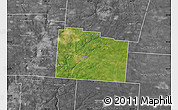 Satellite Map of Greene County, desaturated