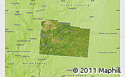 Satellite Map of Greene County, physical outside