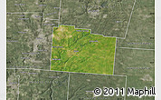 Satellite Map of Greene County, semi-desaturated