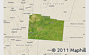 Satellite Map of Greene County, shaded relief outside