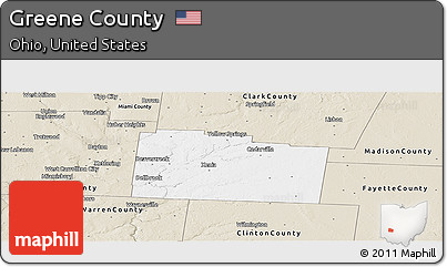 Classic Style Panoramic Map of Greene County