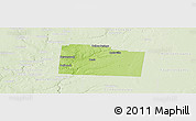 Physical Panoramic Map of Greene County, lighten