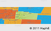 Physical Panoramic Map of Greene County, political outside