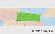 Political Panoramic Map of Greene County, lighten
