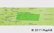 Political Panoramic Map of Greene County, physical outside