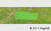 Political Panoramic Map of Greene County, satellite outside
