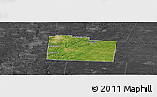 Satellite Panoramic Map of Greene County, darken, desaturated