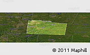 Satellite Panoramic Map of Greene County, darken