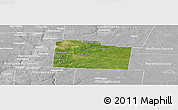 Satellite Panoramic Map of Greene County, lighten, desaturated