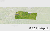 Satellite Panoramic Map of Greene County, lighten