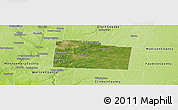Satellite Panoramic Map of Greene County, physical outside