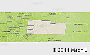 Shaded Relief Panoramic Map of Greene County, physical outside