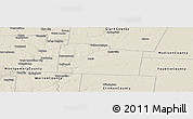 Shaded Relief Panoramic Map of Greene County