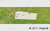 Shaded Relief Panoramic Map of Greene County, satellite outside