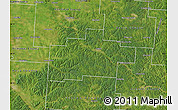 Satellite Map of Hocking County
