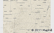 Shaded Relief Map of Hocking County