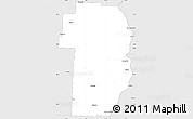 Silver Style Simple Map of Jefferson County