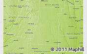 Physical Map of Madison County