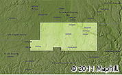 Physical 3D Map of Mahoning County, darken