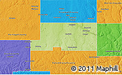 Physical 3D Map of Mahoning County, political outside