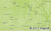 Physical 3D Map of Mahoning County