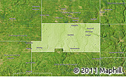 Physical 3D Map of Mahoning County, satellite outside