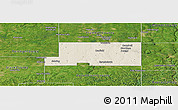 Shaded Relief Panoramic Map of Mahoning County, satellite outside