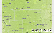 Physical Map of Marion County