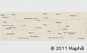 Shaded Relief Panoramic Map of Marion County