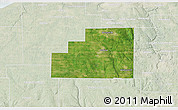 Satellite 3D Map of Medina County, lighten