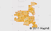 Political Shades Map of ZIP codes starting with 730, cropped outside