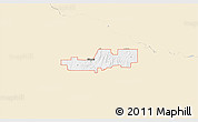 Classic Style 3D Map of ZIP code 73009, single color outside