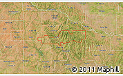 Satellite 3D Map of ZIP code 73009