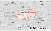 Silver Style 3D Map of ZIP code 73009