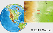 Physical Location Map of ZIP code 73009