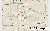 Shaded Relief Map of ZIP code 73009
