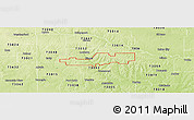 Physical Panoramic Map of ZIP code 73009