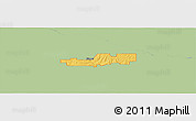 Savanna Style Panoramic Map of ZIP code 73009, single color outside