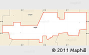 Classic Style Simple Map of ZIP code 73009