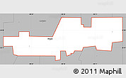 Gray Simple Map of ZIP code 73009