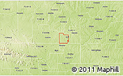 Physical 3D Map of ZIP code 73029