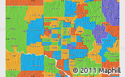 Political Map of ZIP codes starting with 731