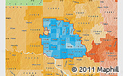 Political Shades Map of ZIP codes starting with 731