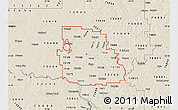 Shaded Relief Map of ZIP codes starting with 731