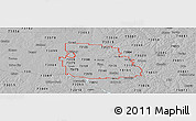 Gray Panoramic Map of ZIP codes starting with 731