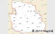 Classic Style Simple Map of ZIP codes starting with 731